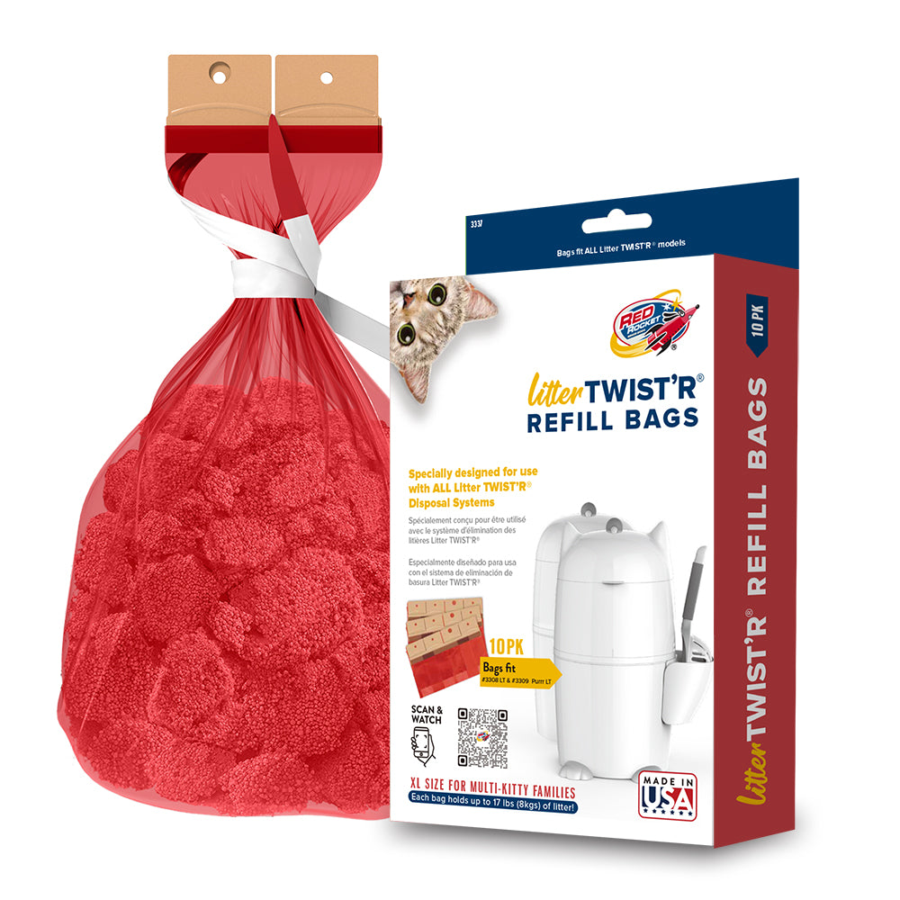 Refill Bags for PURRR and Litter TWIST'R® – Red Rocket